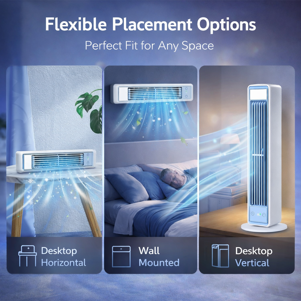 AeroFlow™ Senior-Comfort Edition | Ultra-Silent Cordless Tower Fan