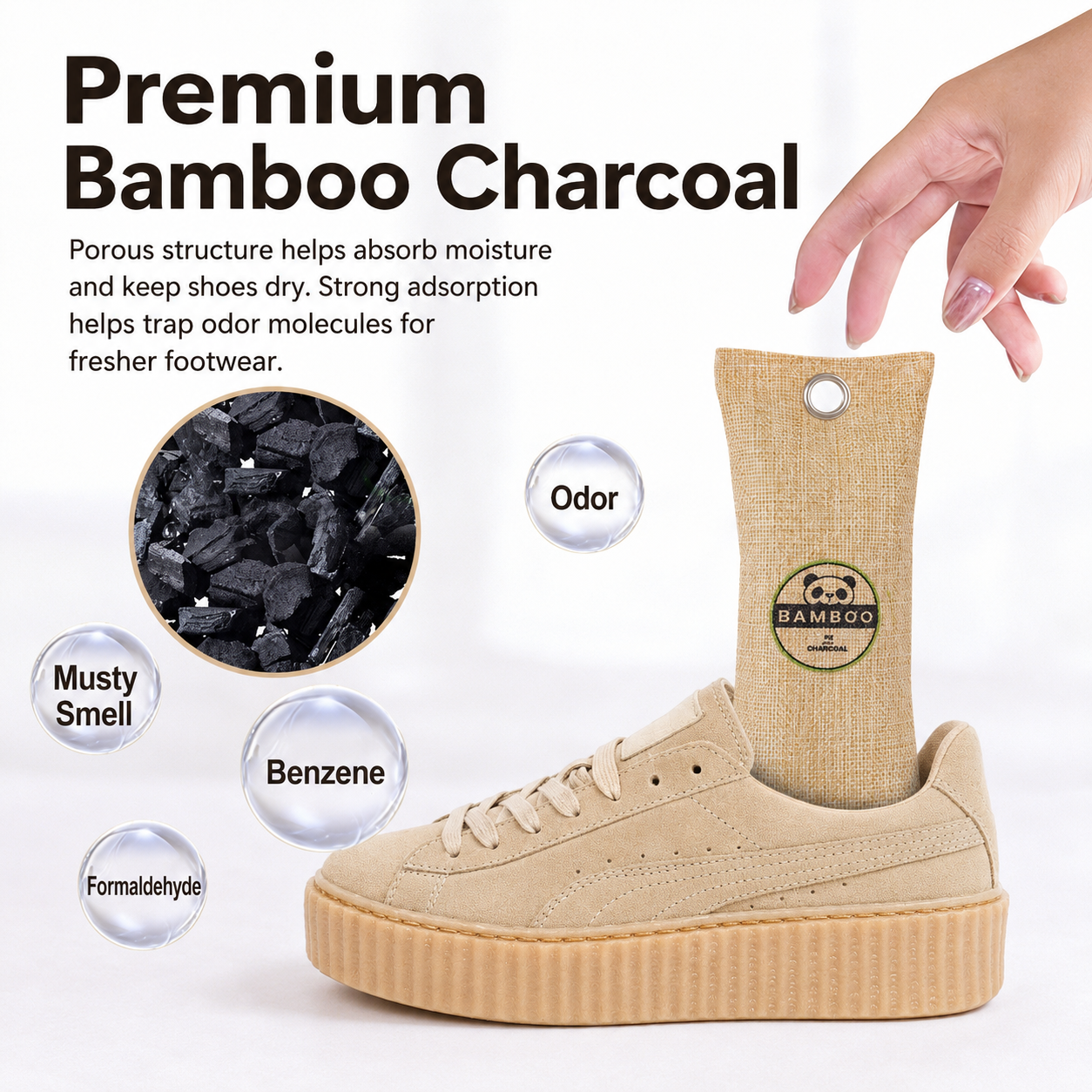 Natural Shoe Freshener Bags – Moisture-Absorbing Odor Eliminators