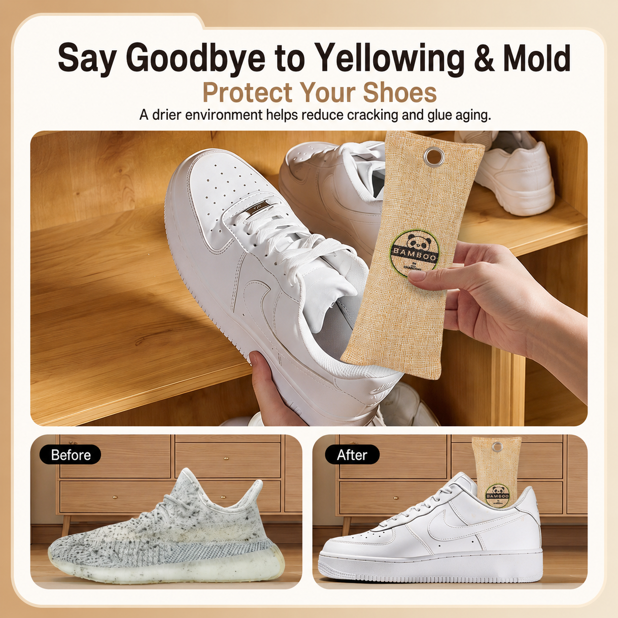 Natural Shoe Freshener Bags – Moisture-Absorbing Odor Eliminators