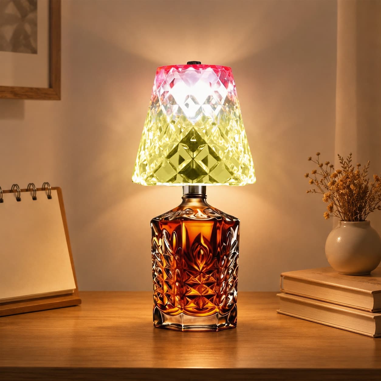 Cordless LED Wine Bottle Lamp 