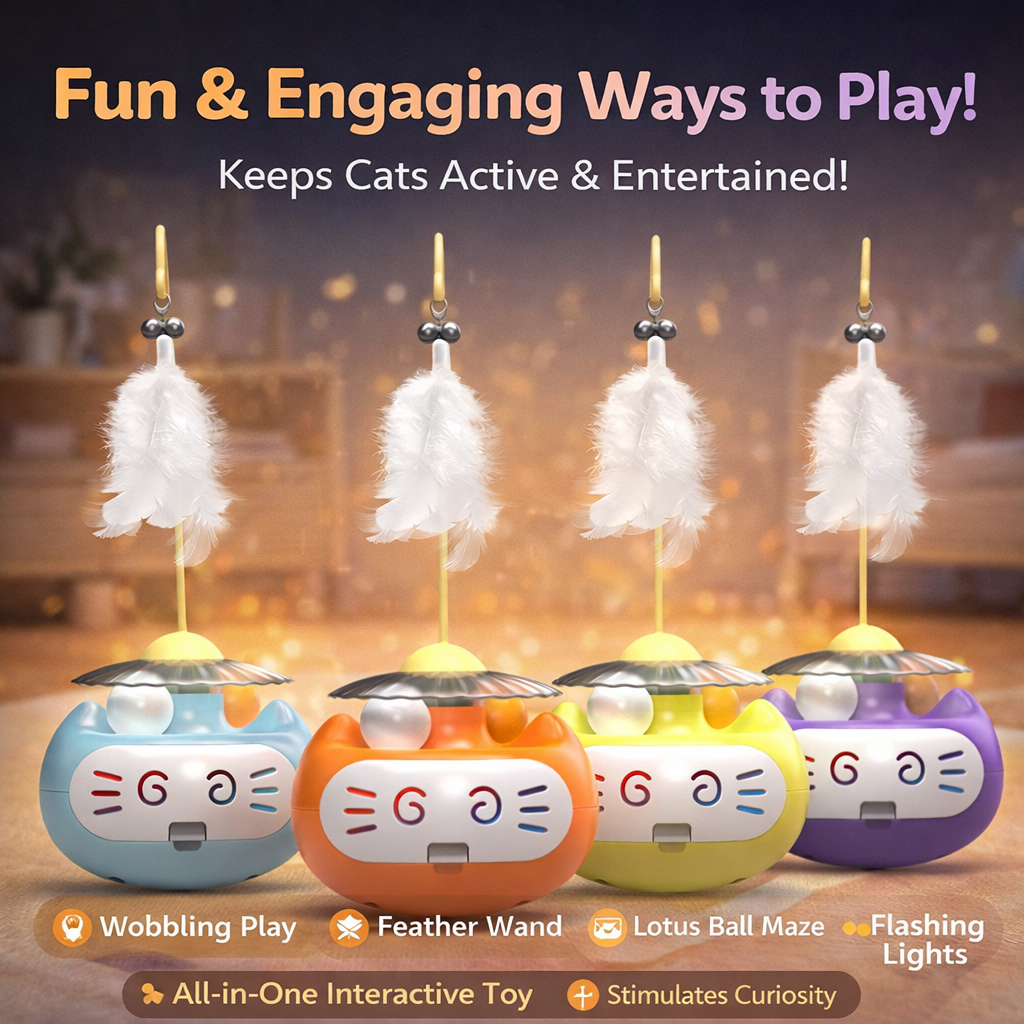 Petsume™ Interactive 5-in-1 Cat Toy