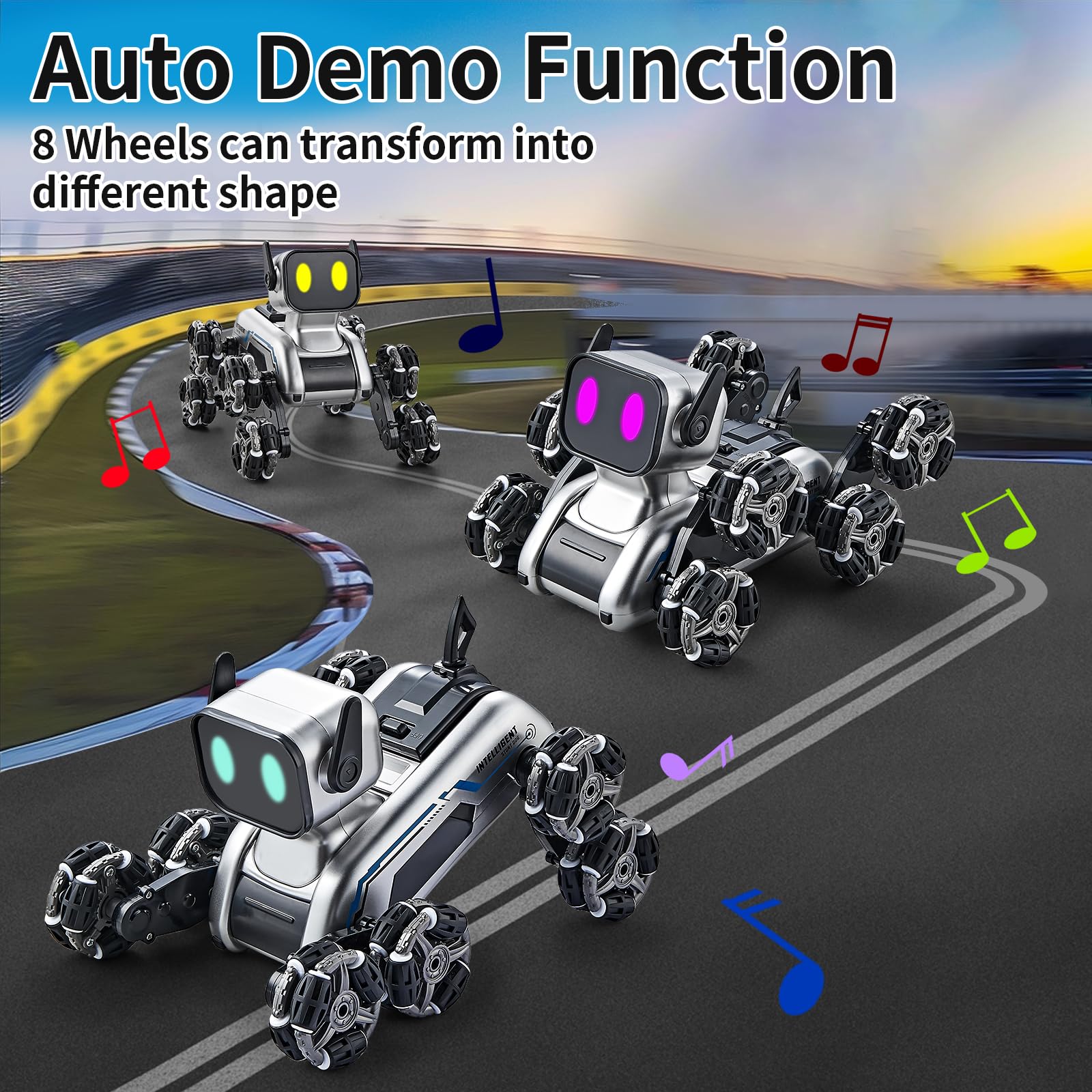 Gesture Sensing Remote Control Stunt Robot Dog