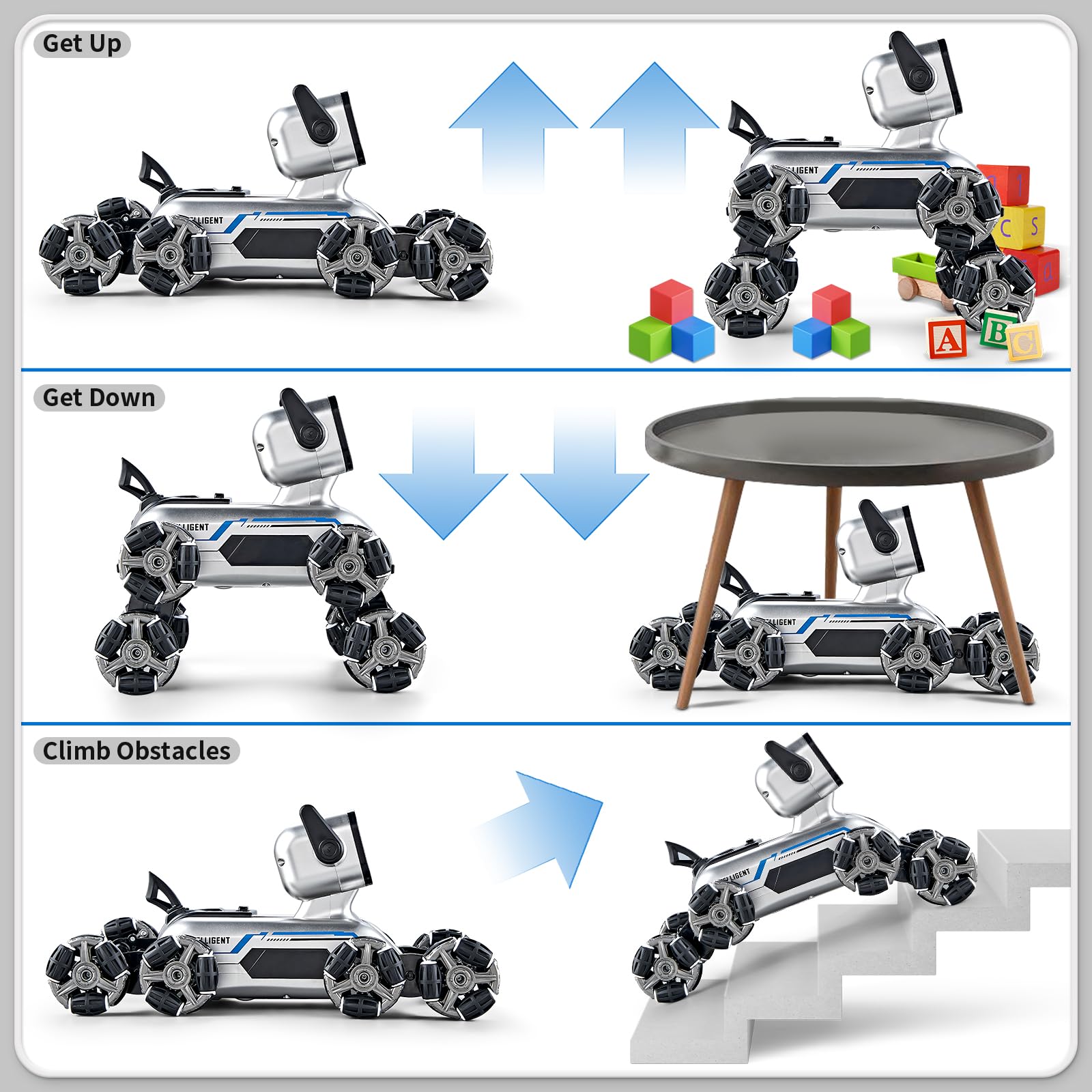 Gesture Sensing Remote Control Stunt Robot Dog