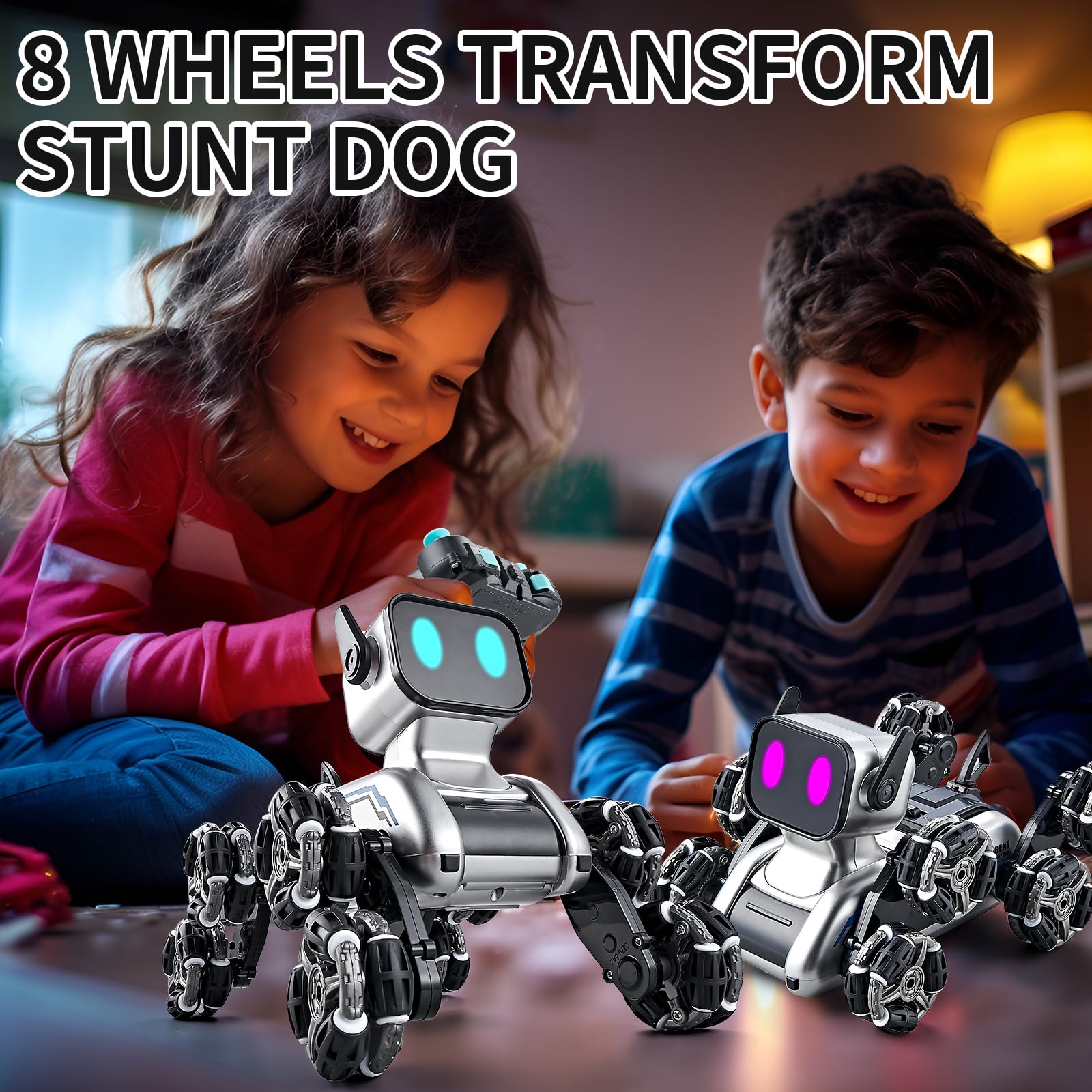 Gesture Sensing Remote Control Stunt Robot Dog