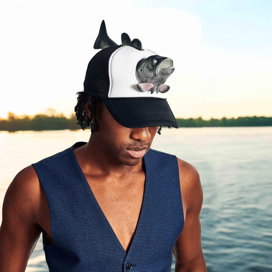 🐟️Fish Caps Men's Fish Trucker Hat Fishing Gift