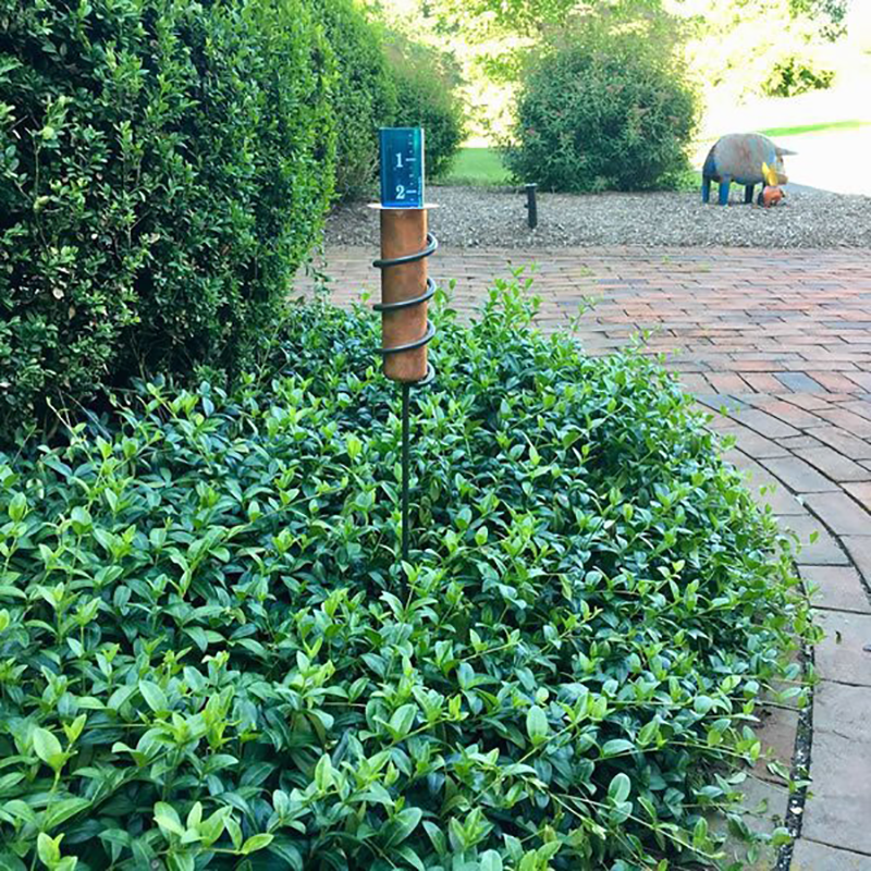 Copper Garden Lawn Measurement Rain Gauge