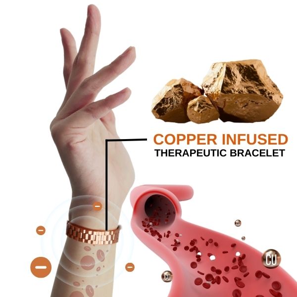  Menheal™ Pure Copper Magnetic Therapy Health Bracelet