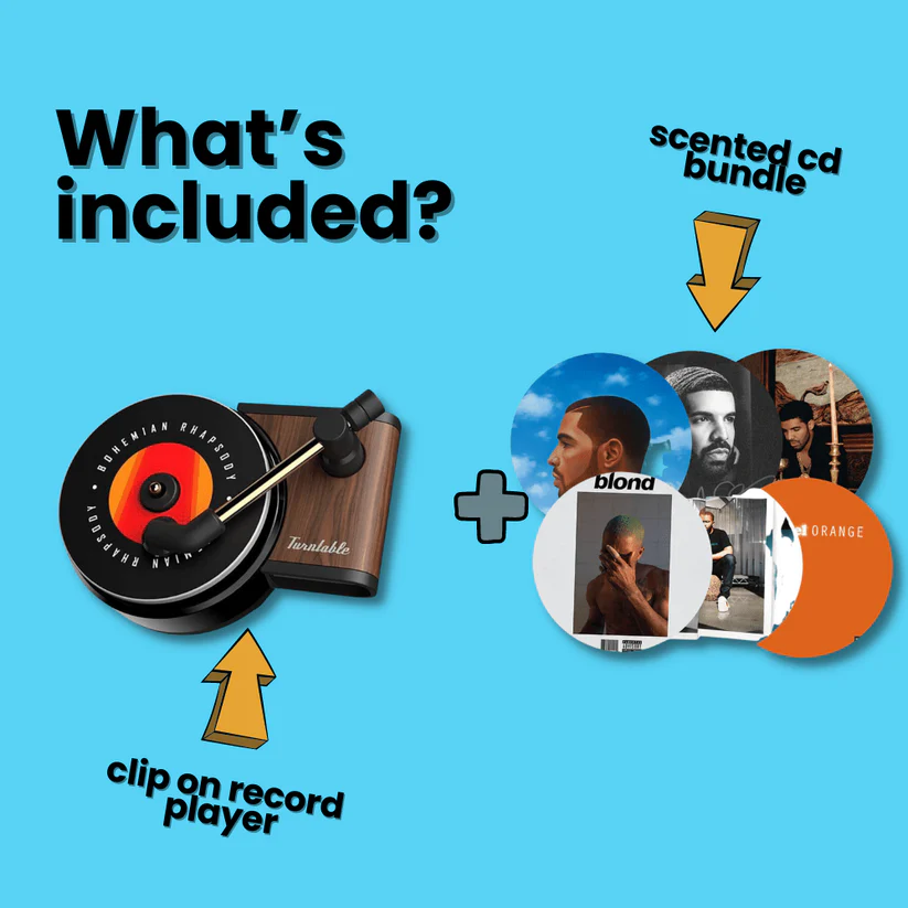 21-Pack Air Freshener Scented CD‘s Record Player