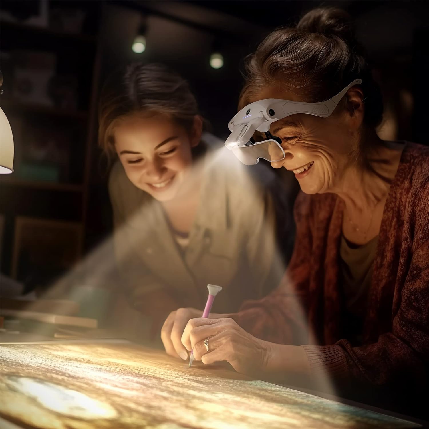 🔥LED Glasses Magnifier 