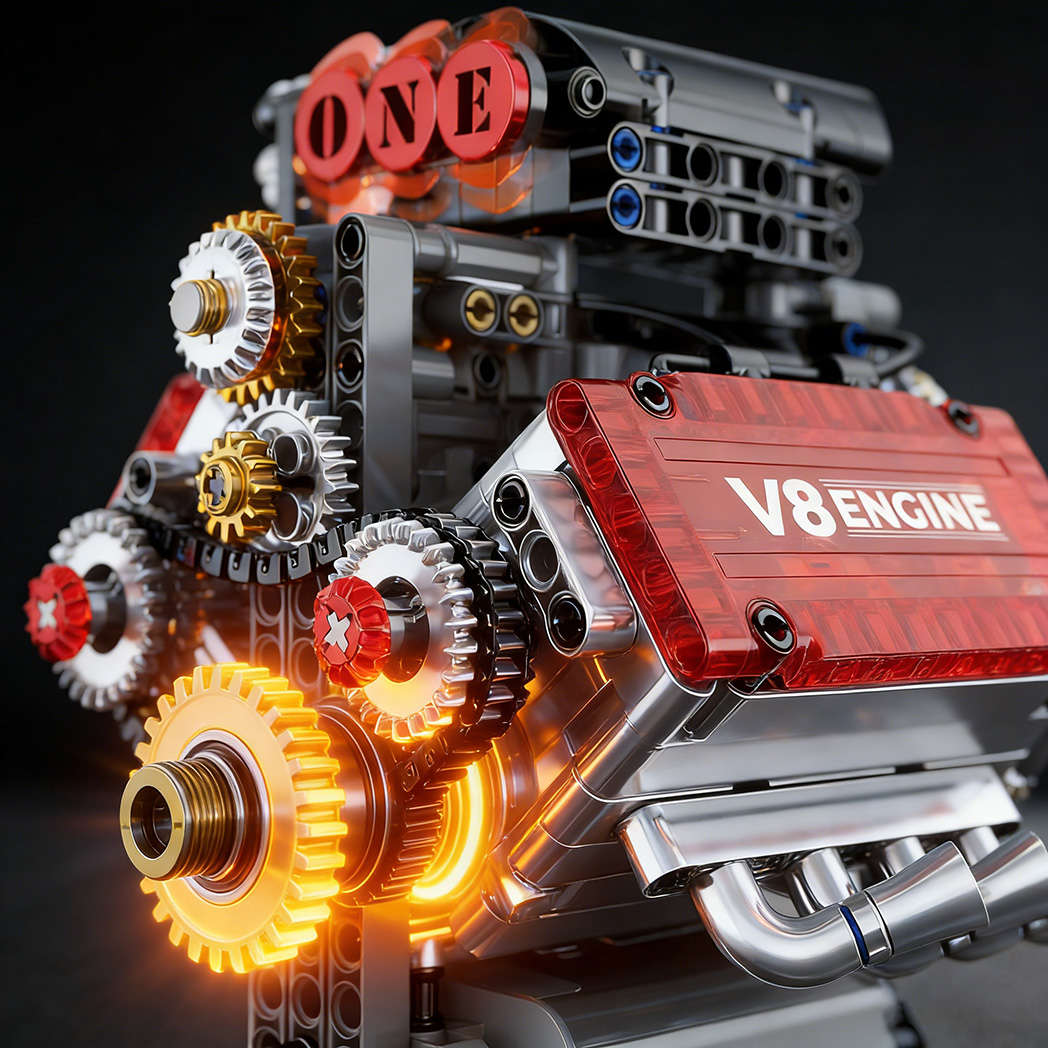V8 Engine Model Kit That Runs