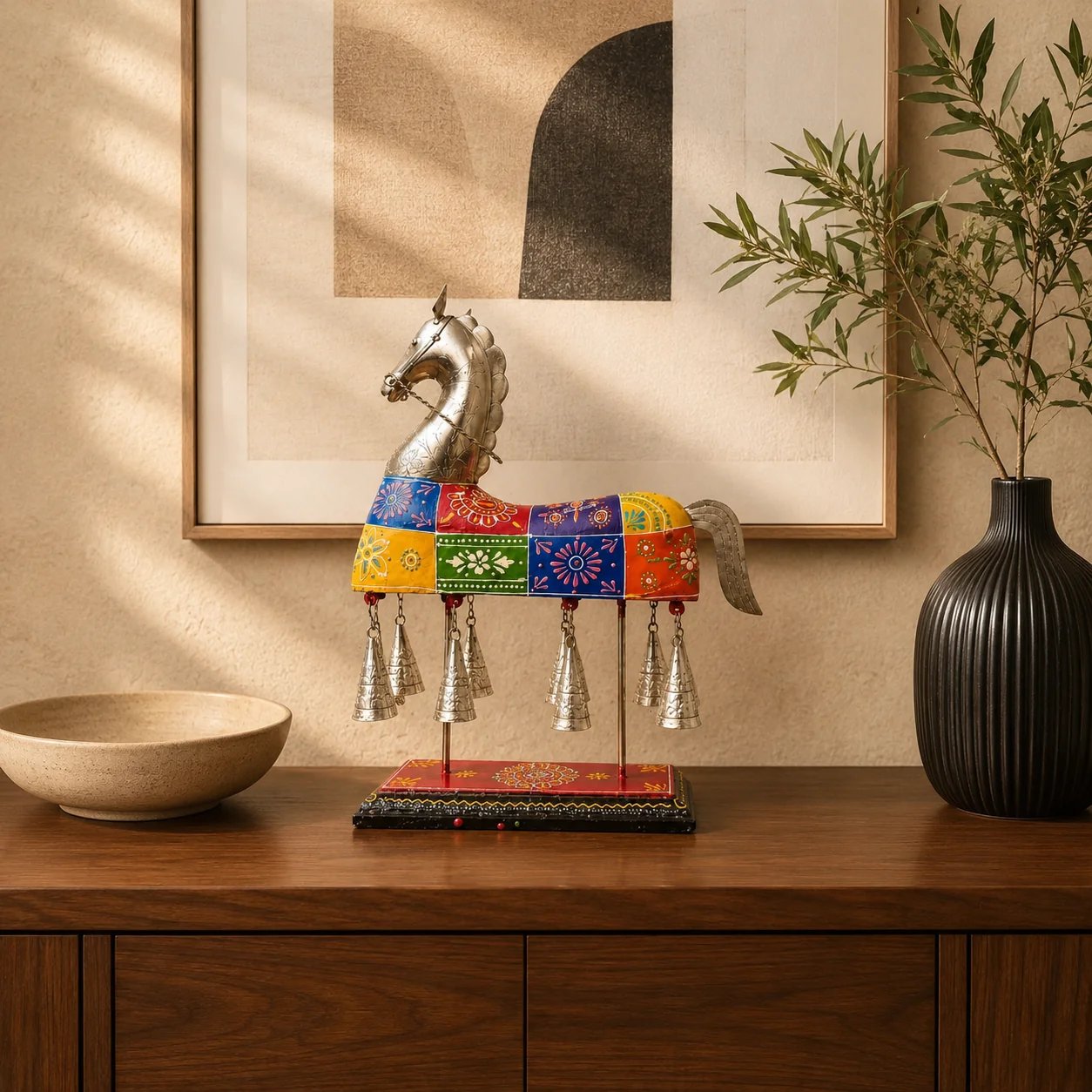 Artistic Horse Wind Chime Sculpture