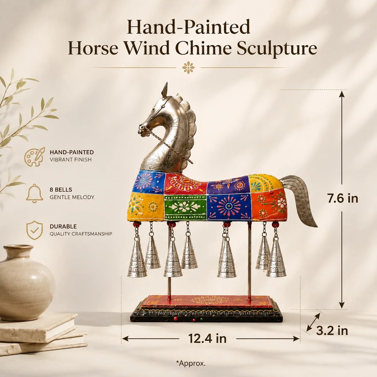 Artistic Horse Wind Chime Sculpture