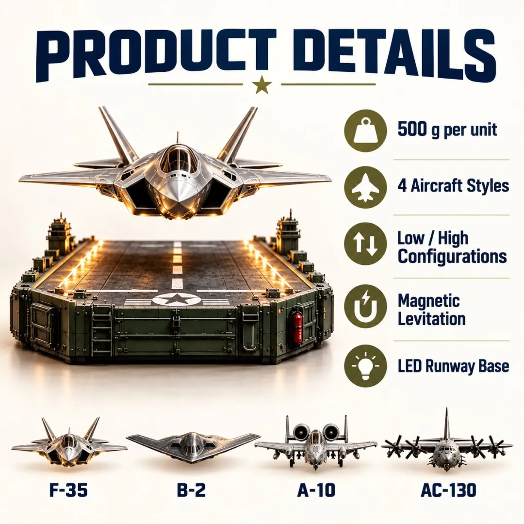 Magnetic Levitation Fighter Jet Model