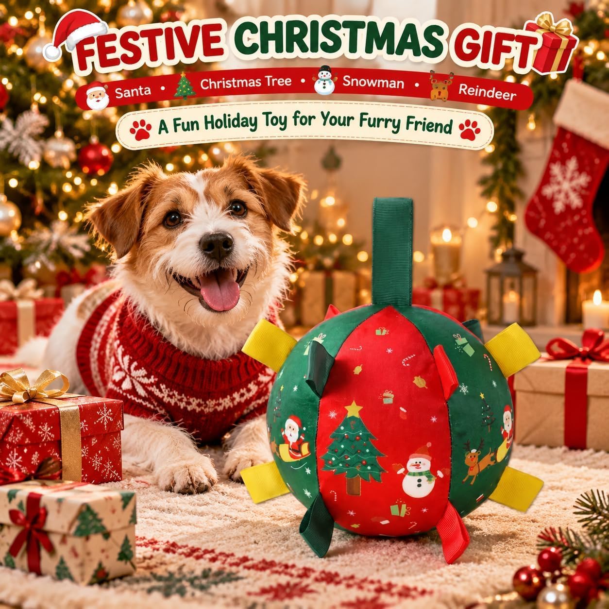 Self-Moving Christmas Dog Ball