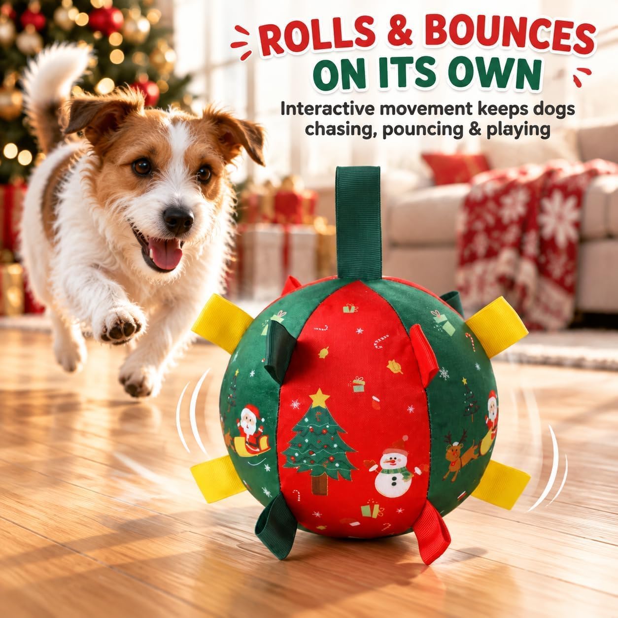 Self-Moving Christmas Dog Ball