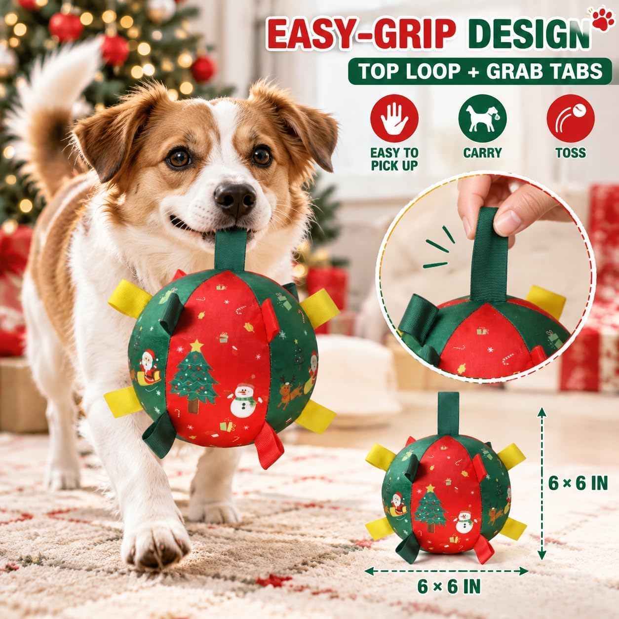 Self-Moving Christmas Dog Ball