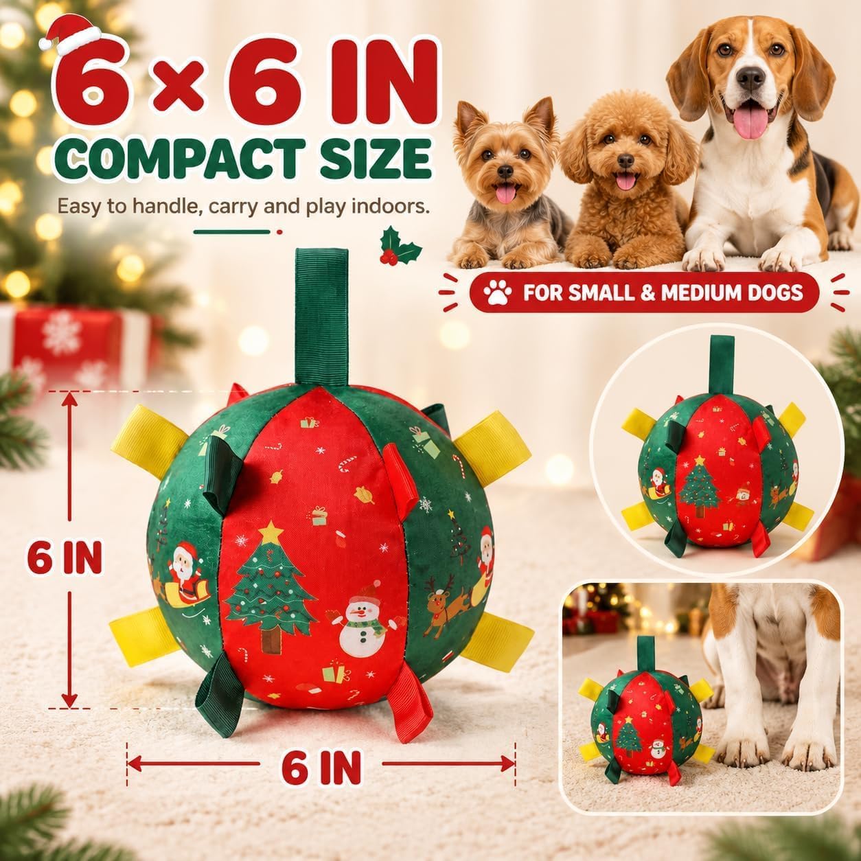 Self-Moving Christmas Dog Ball