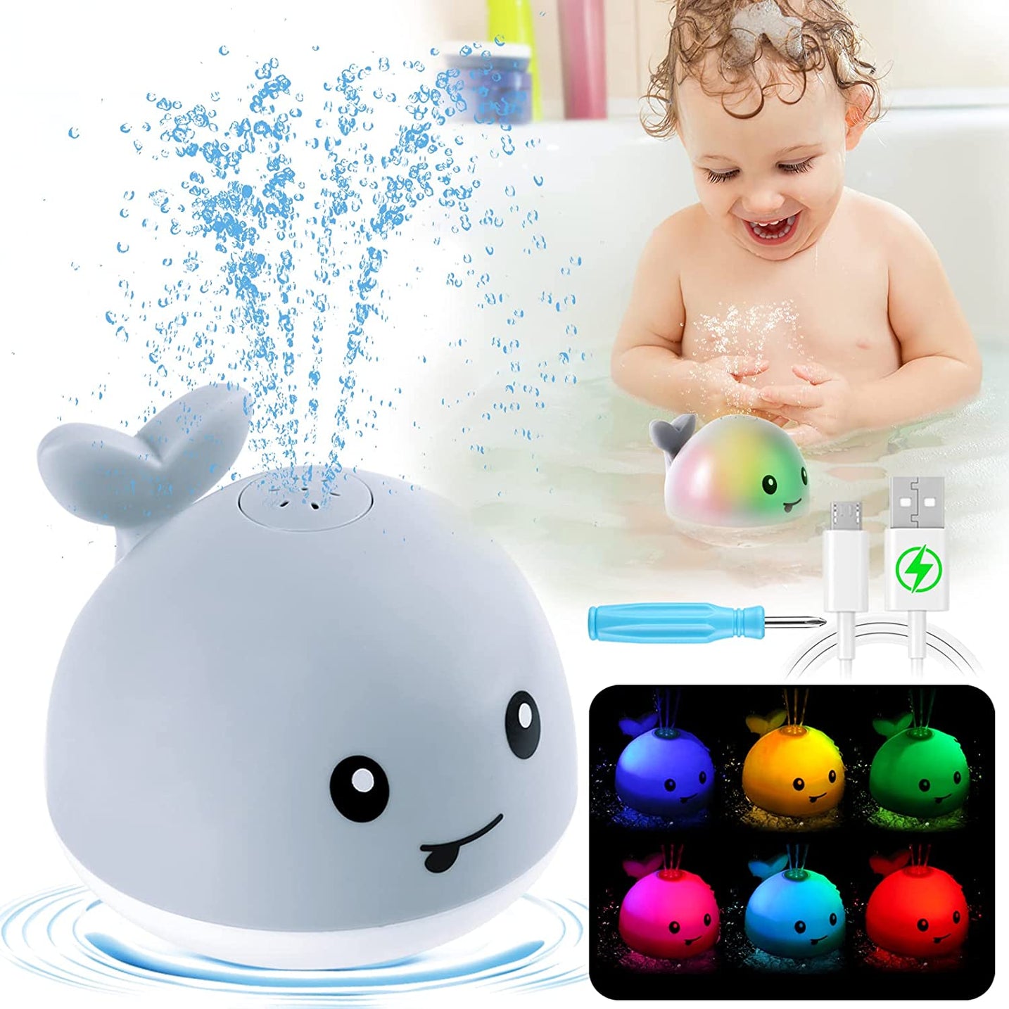 Floating Ball Little Whale Toy