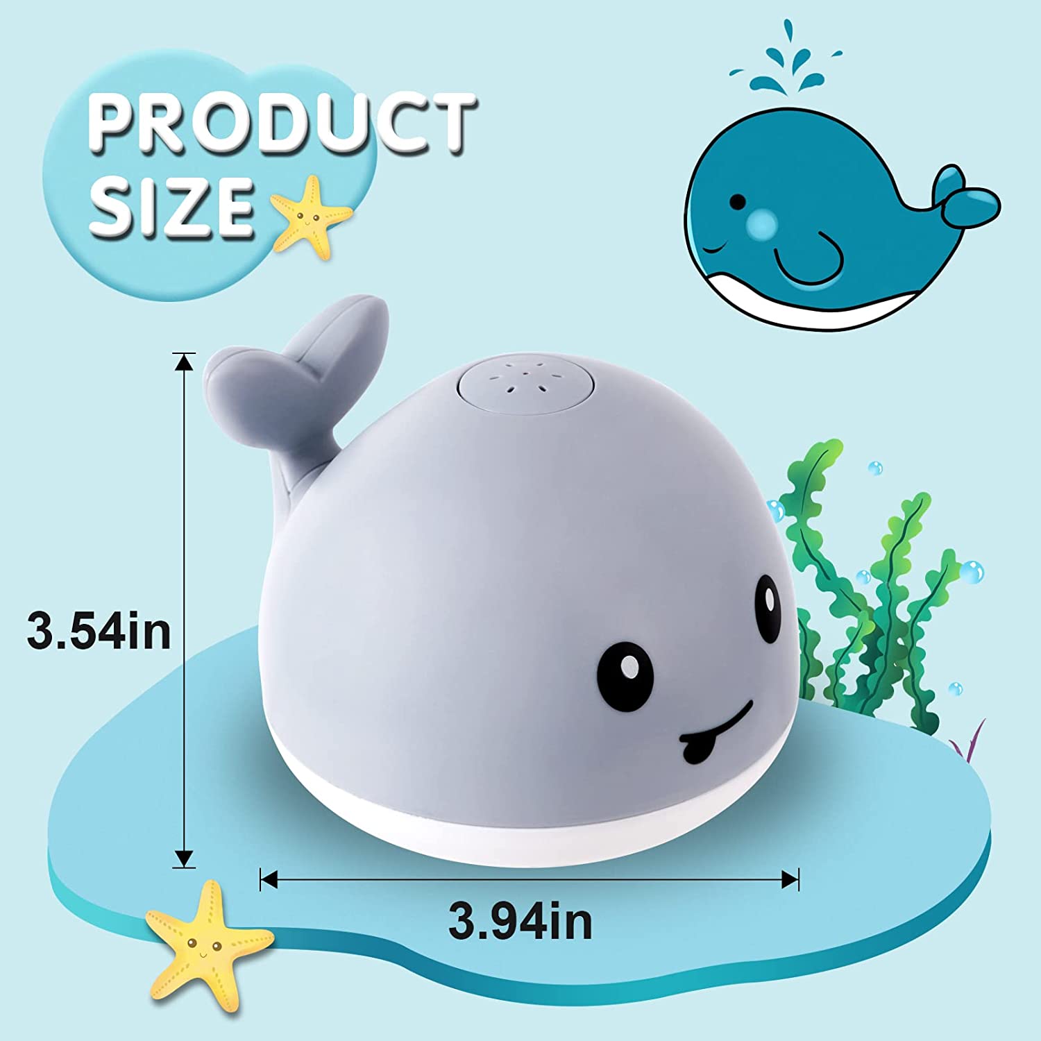 Floating Ball Little Whale Toy