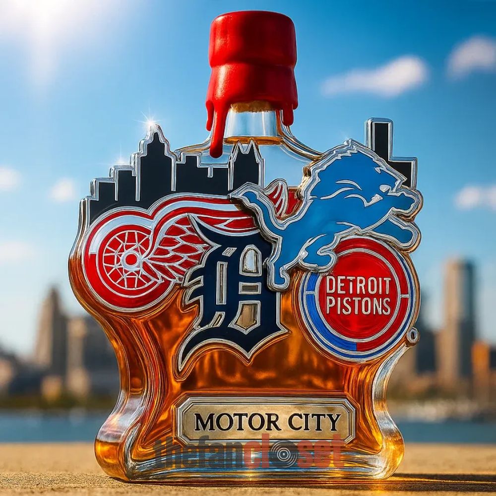 Detroit Limited Edition Motor City Whiskey Bottle