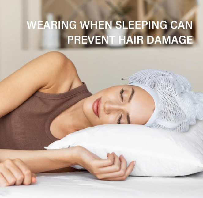 Net Plopping Cap For Drying Curly Hair