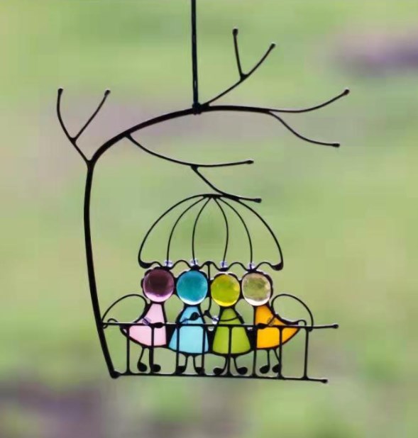 Suncatcher Stained Glass Art Window Hangings