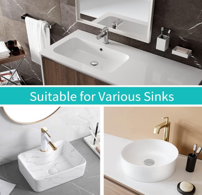 Sink and Shower Drain Filter Plug Set