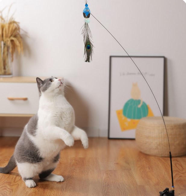 Interactive Bird Simulation Cat Toy Set