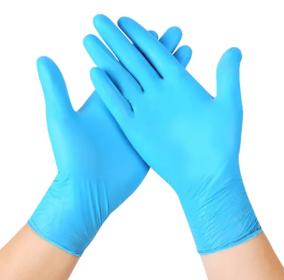 100PCS Of Disposable Black Nitrile Gloves Safety Tools For Household Cleaning