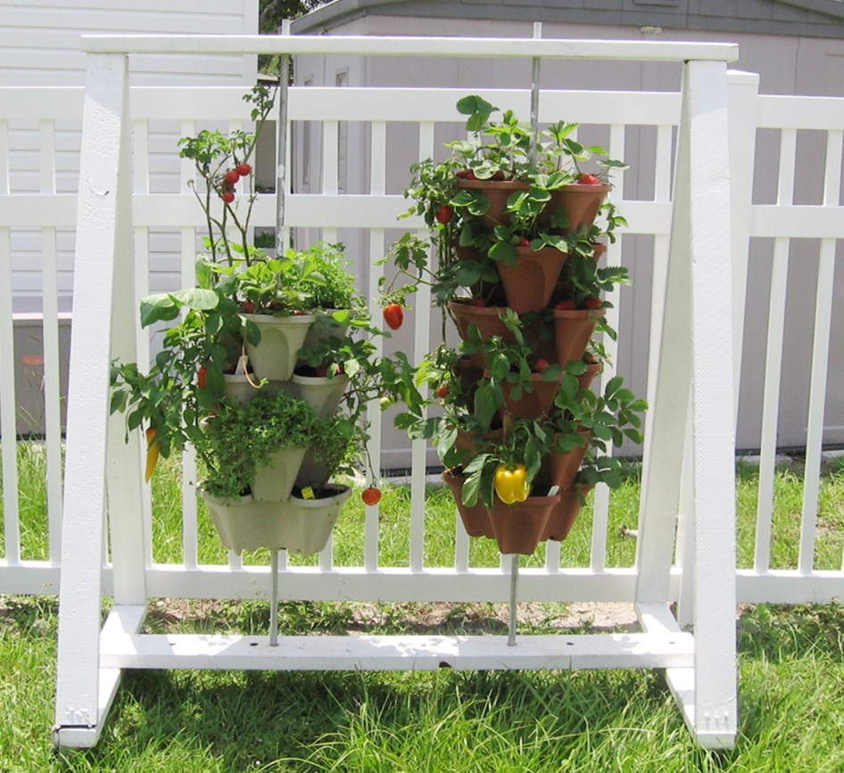 Stand Stacking Planters Strawberry Planting Pots
