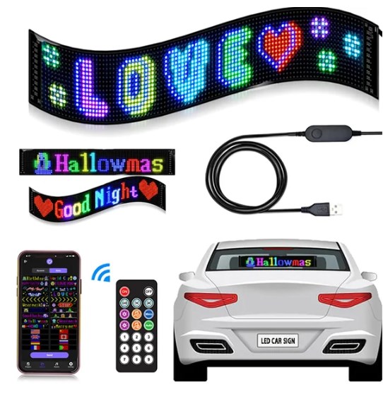 Ultra-thin flexible Bluetooth LED screen