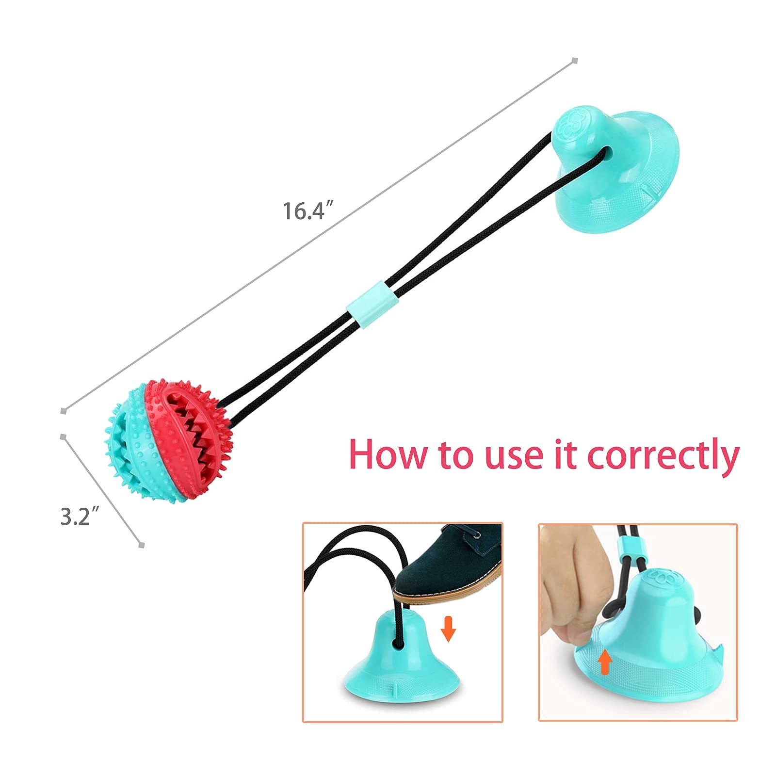 Suction cup toys for dogs who like to chew