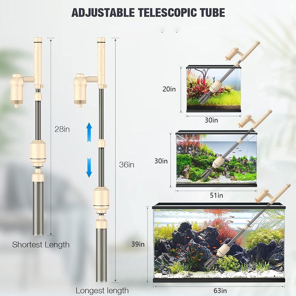 6 in 1 Electric Aquarium Gravel Cleaner