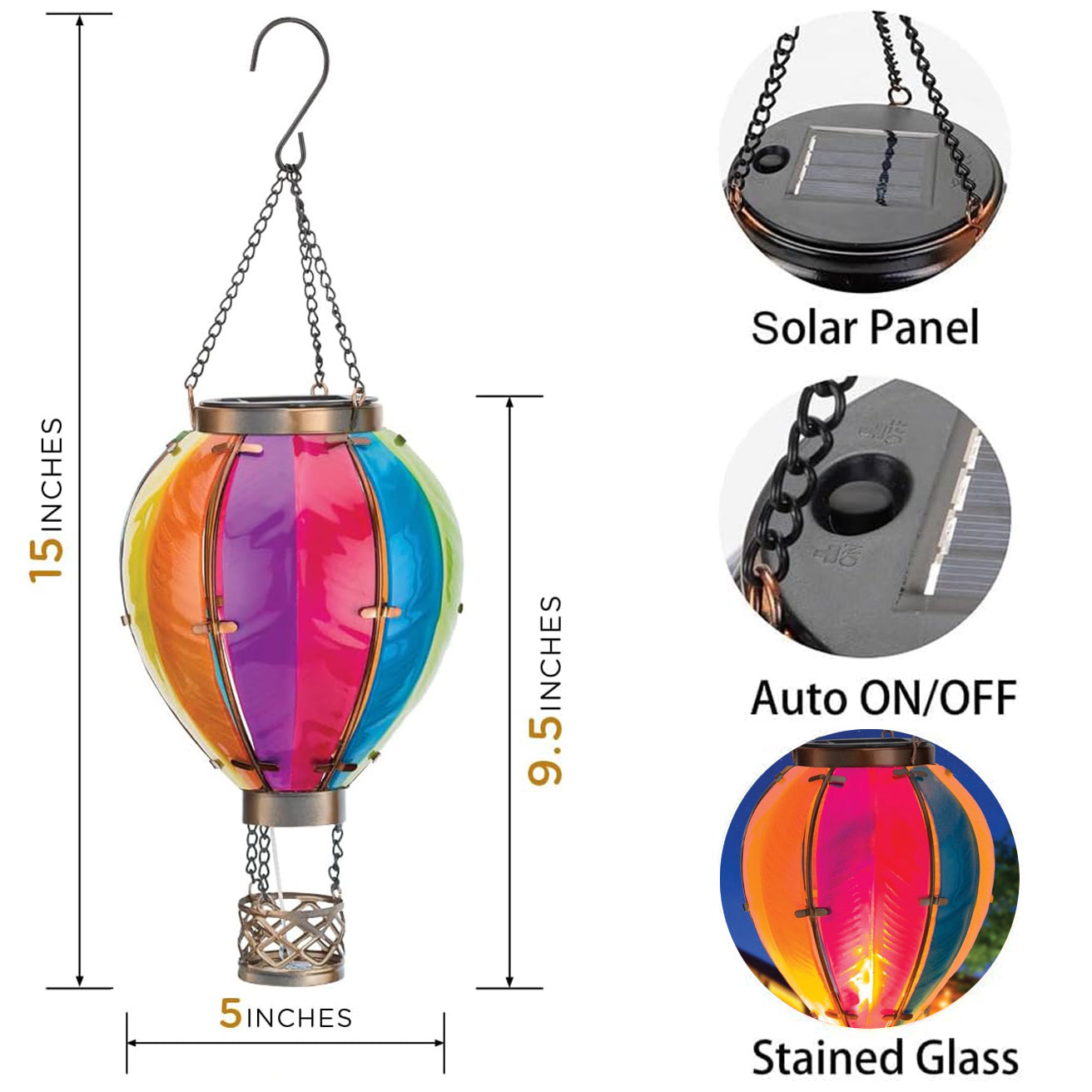 Hot Air Balloon Solar Lantern