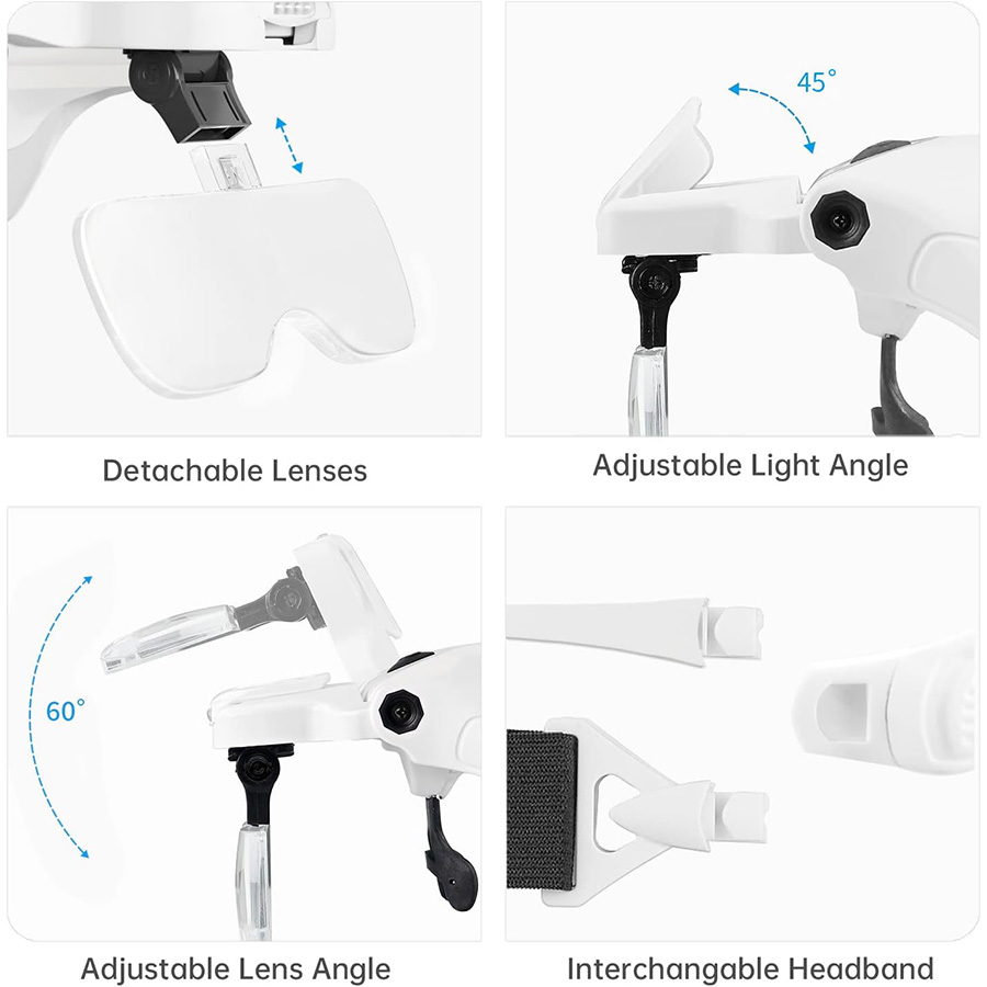 🔥LED Glasses Magnifier 