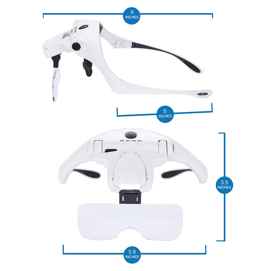 🔥LED Glasses Magnifier 
