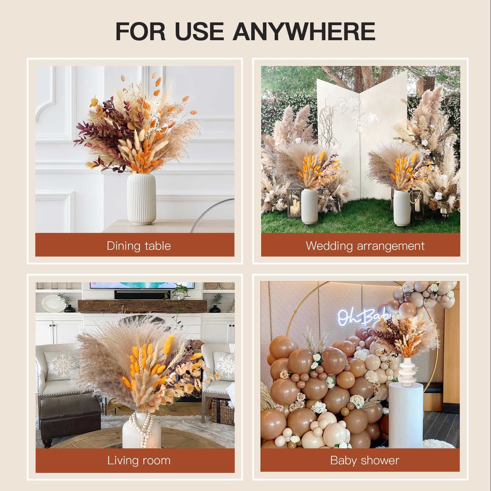 Pampas grass fall home decor