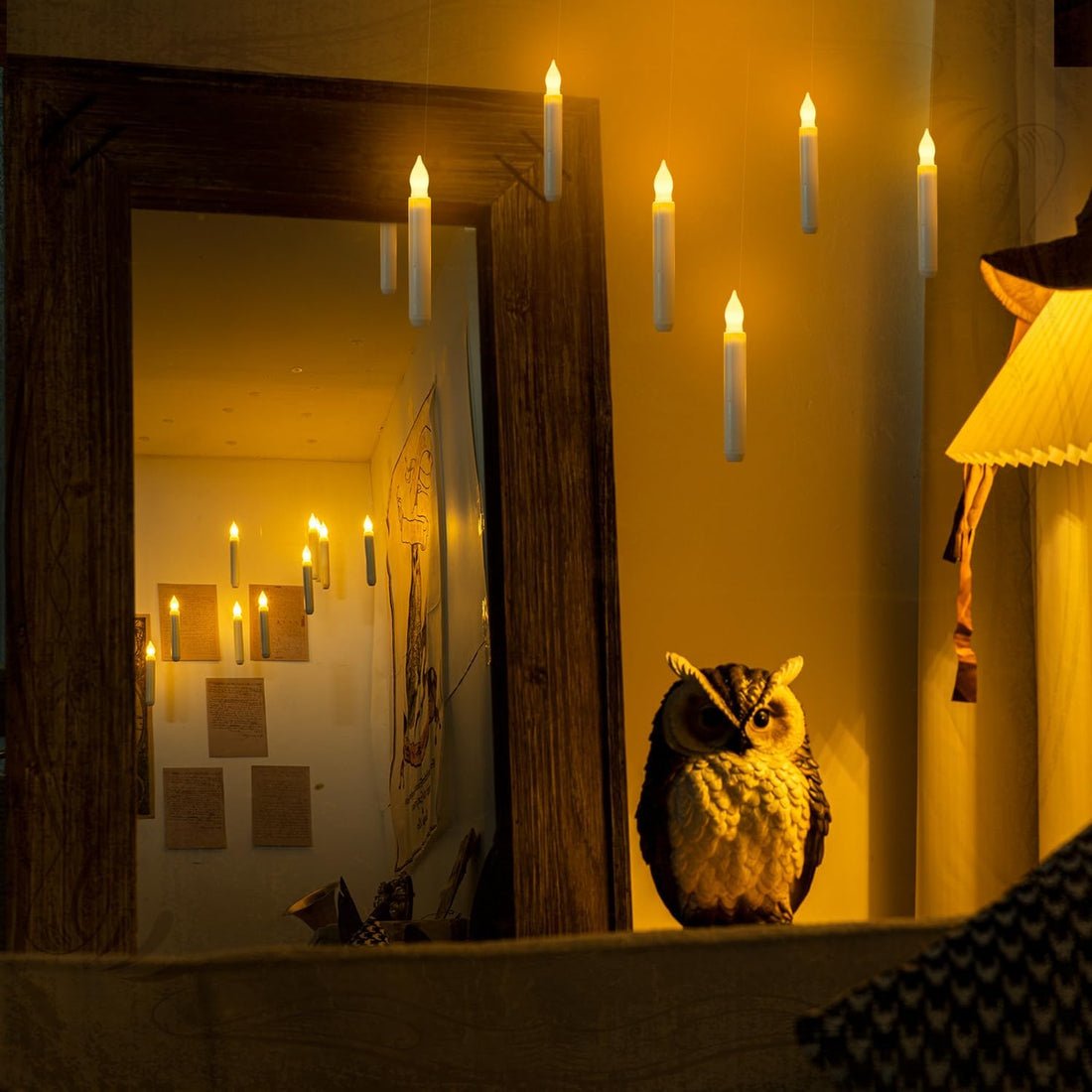 HARRY POTTER FLOATING CANDLES WITH WAND