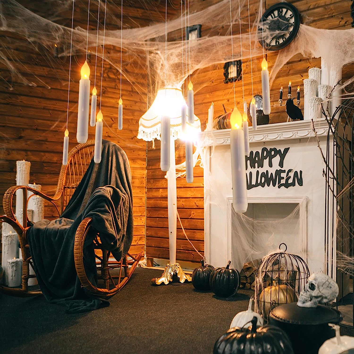 HARRY POTTER FLOATING CANDLES WITH WAND