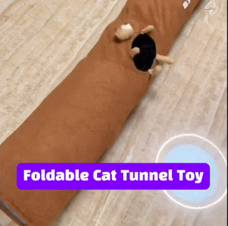 Foldable Cat Tunnel Toy