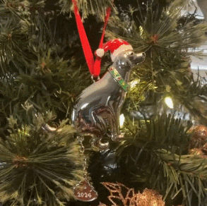 Funny Pooping Dog Ornament for Christmas Tree Decoration