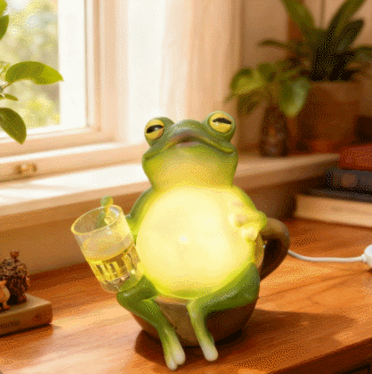 🌟🐸Comfortable Frog Beer Night Light
