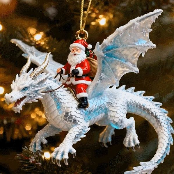 Santa’s Dragon Riders Ornament Collection