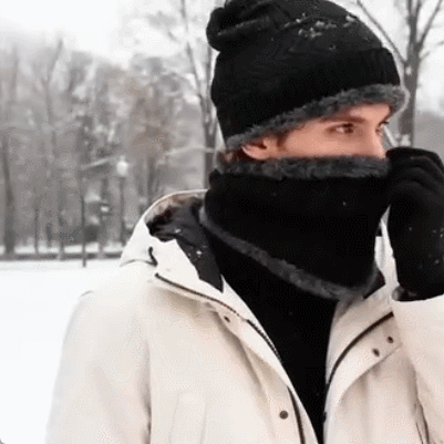 Winter Beanie Hats Scarf Gloves Set