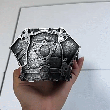 🚗 Rev Up Your Desk: V8 Engine Block Organizer