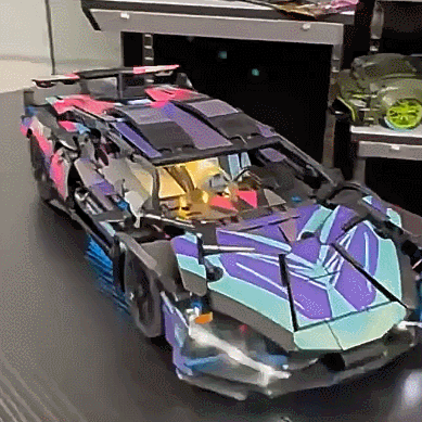 Cyberpunk Sport Car Building Block Sets – Future-Proof Your Creativity!
