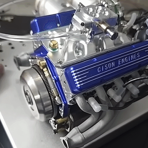  ​​Handcrafted V8 Engine Resin Sculpture – Nostalgic Artistry for Automotive Enthusiasts​​ 🛠️✨