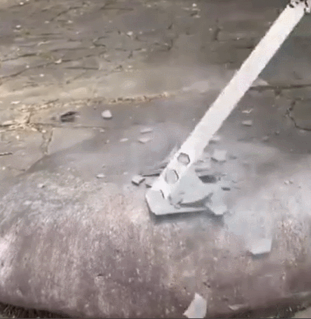 Manganese Steel Hardened Measuring Straightedge Tool Car self-defense wrench