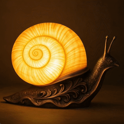 Snail Lamp Night Light Cottagecore Decor