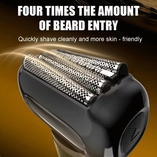 Premium Titanium Antibacterial Four-Blade Floating Shaver